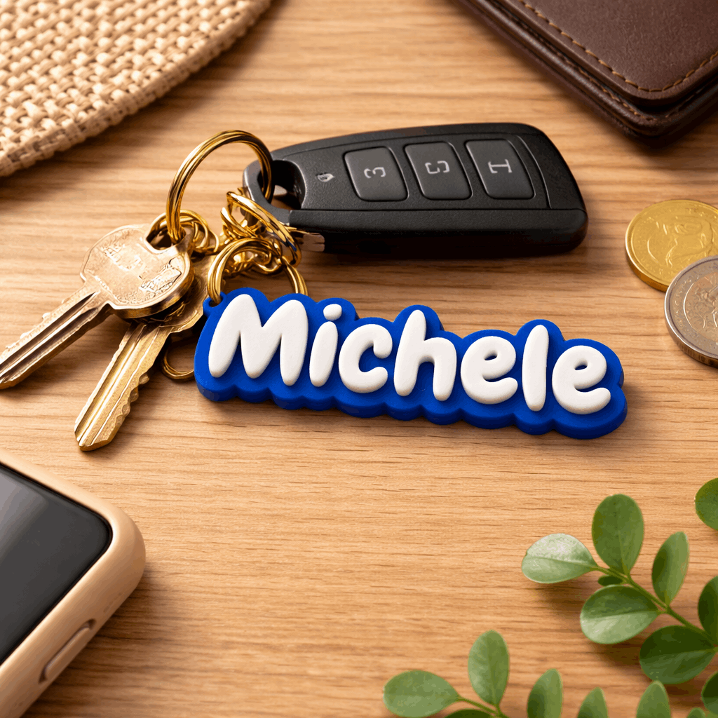 Portachiavi personalizzato con nome, font e colori a scelta - MyCustomLab