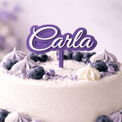 Cake topper personalizzato con nome, font e colore - MyCustomLab