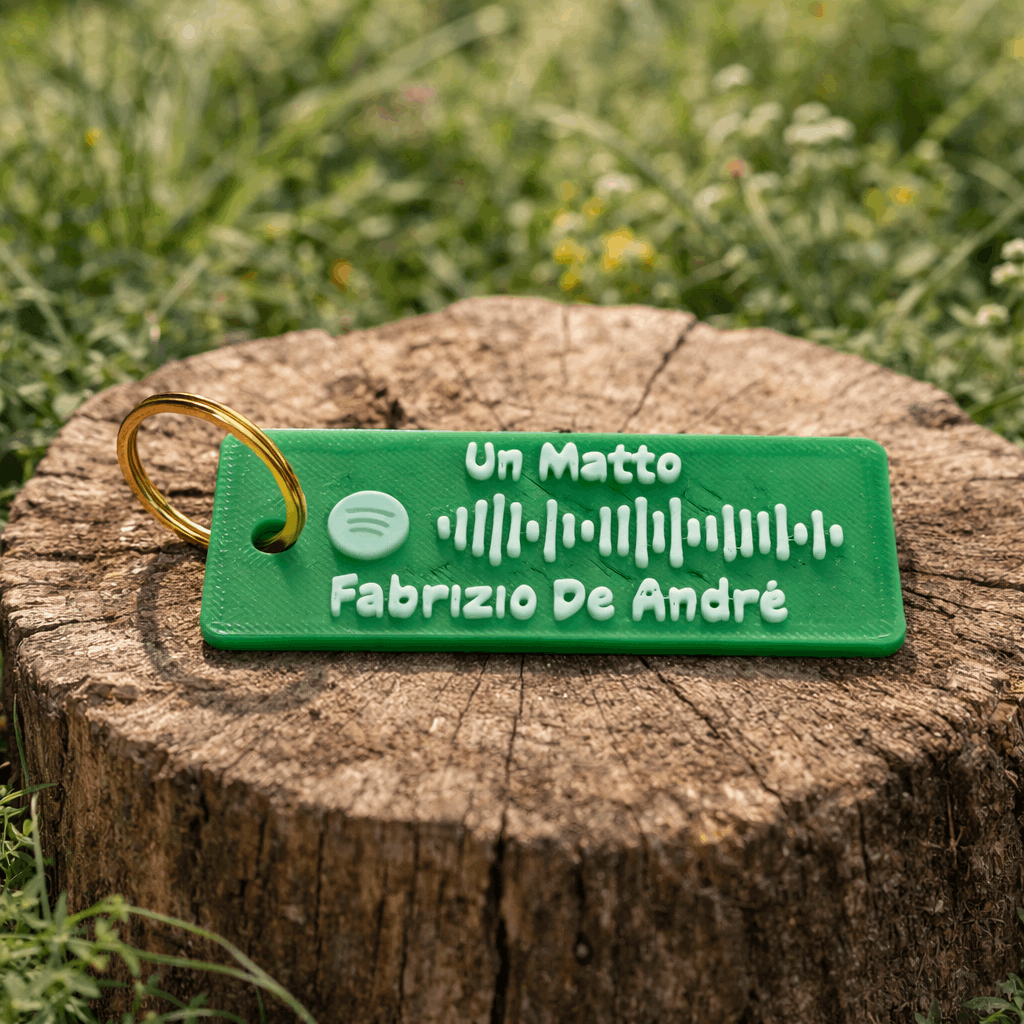 Portachiavi Spotify personalizzato con canzone scansionabile - MyCustomLab